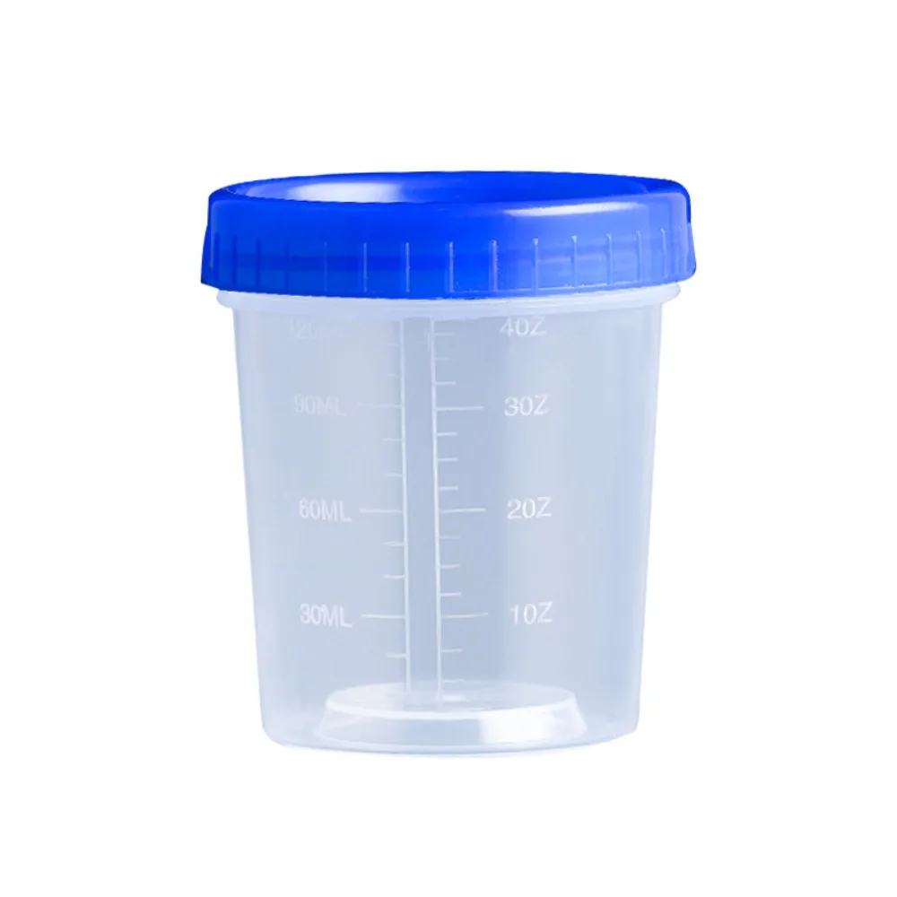 120ml Measuring Cup Transparent Graduated Plastic Packaging Cup Salad Dressing Container Small Containers with Lids