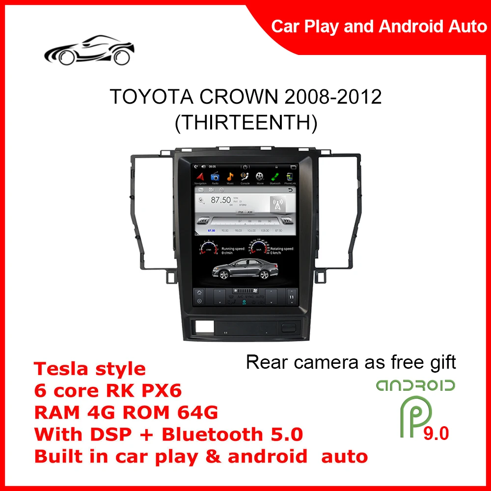 

CUSP DSP Carplay Tesla screen Android 10.4 inch Car Multmedia Player for TOYOTA CROWN 2008-2012 (Thirteenth)