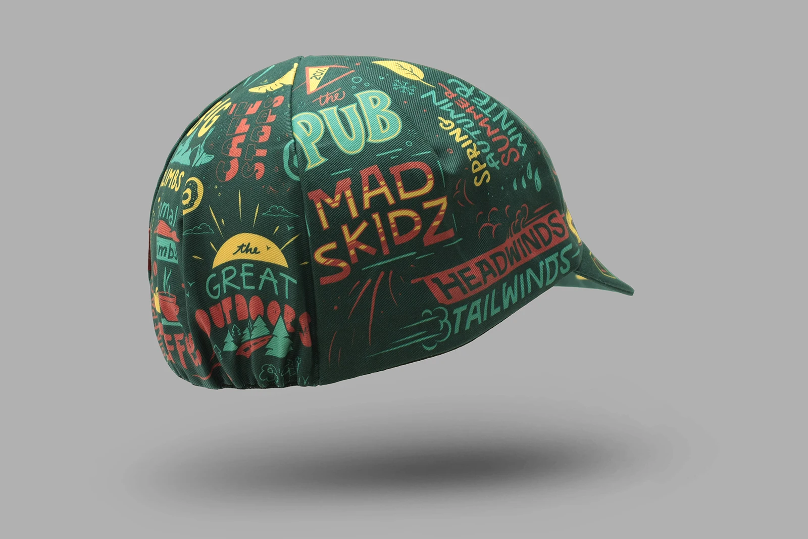 New Classical Sport Cycling Caps Green And Yellow Men And Women Breathable Quick-Drying Bicycle Hat 4