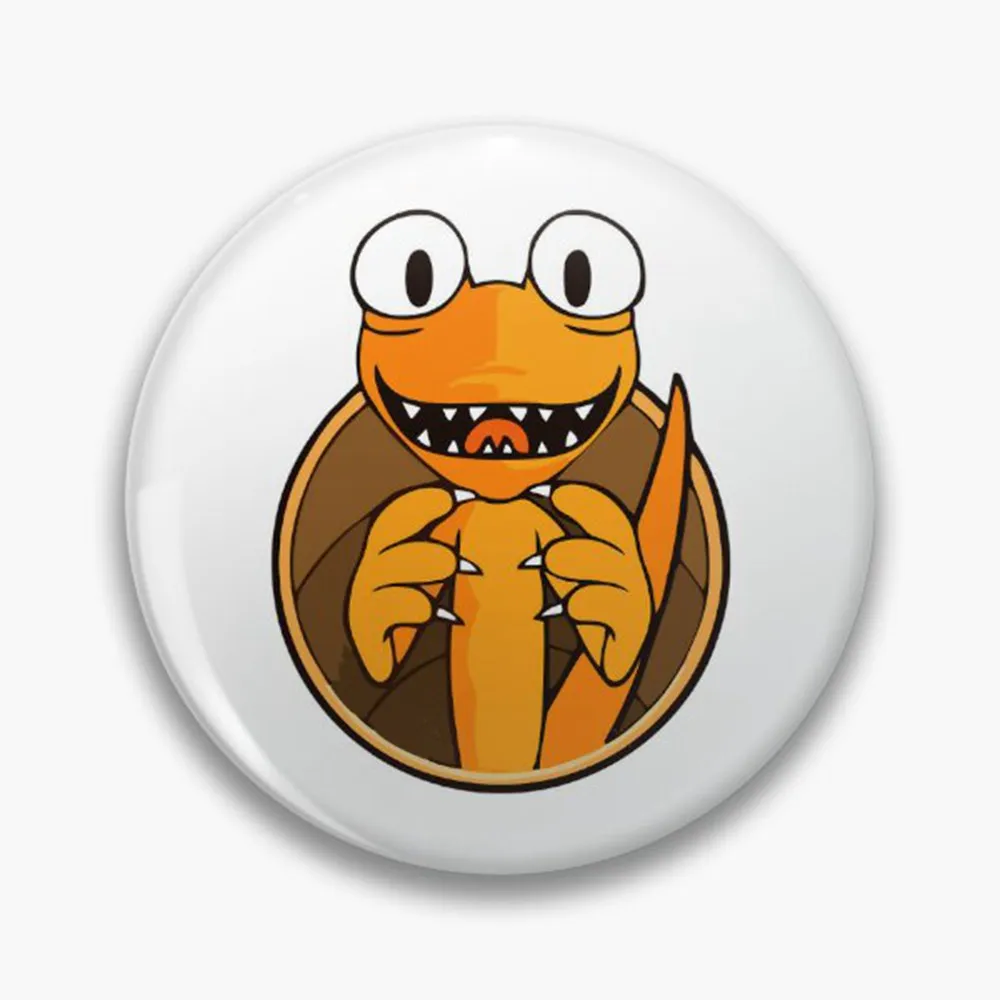 Orange Rainbow Friends Pin