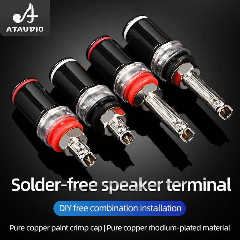 Ataudio-ligação Post com Terminal Speaker Banhado a Ródio Amplificador de Potência de Áudio Banana Plug Pcs