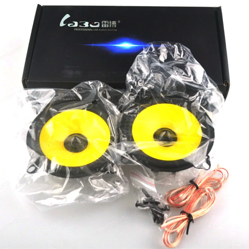 Accessories for Vehicle A Pair 4Inch Full-Range Car Speaker PS401D Audio Stereo Speaker 2x60W Automobile Automotive Loudspeakers
