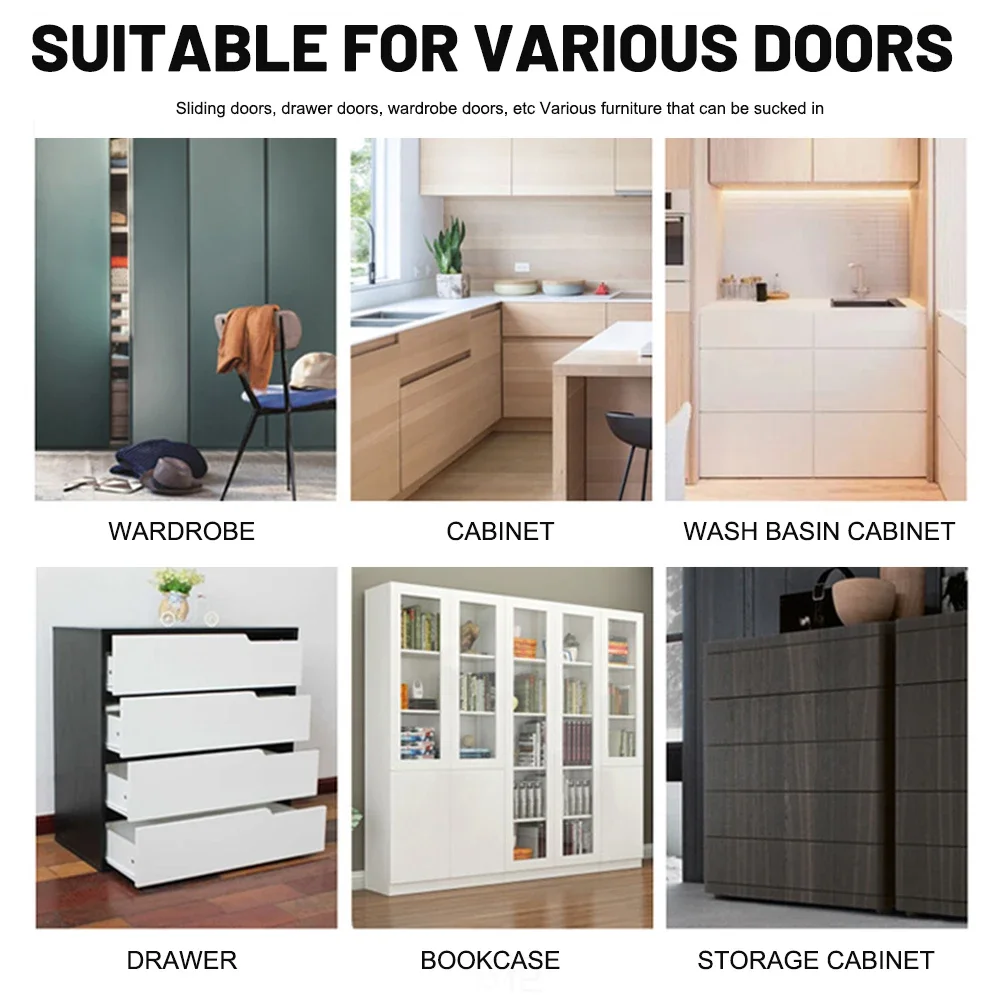 6-1Set Magnetic Cabinet Catches Door Stop Self Adhesive Invisible Hidden Magnets Closet Kitchen Furniture Cupboard Drawer Closer magnetic cabinet catches door closer door catches magnetic cabinet latches cabinet door latch door stops cabinet door stop