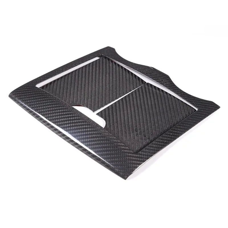 Per Maserati Grecale 2022 2023 Dry Carbon Fiber Car Central Control Storage Box Panel Cover Trim Sticker Sostituzione