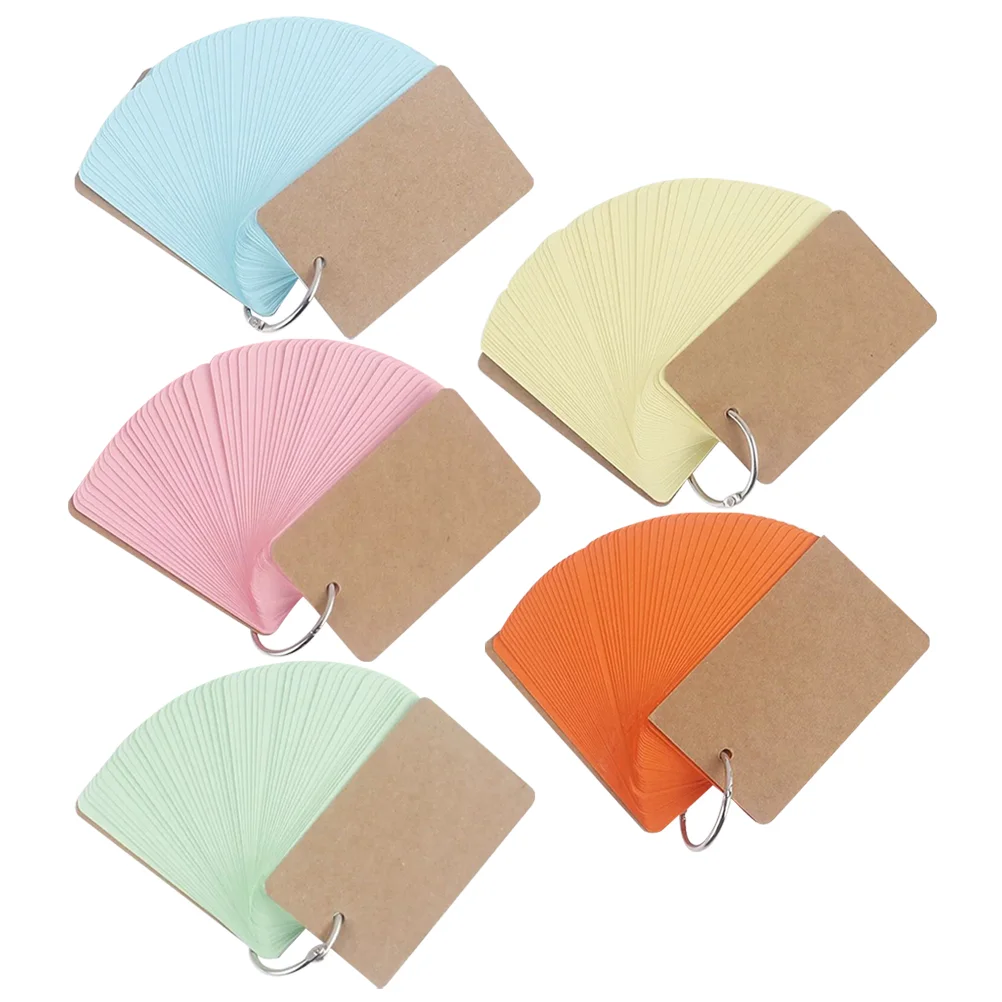 Portable Notebooks Index Cards Blank Flashcards Vocabulary Learning Cards Memory Office Supplies Business Pocket custom cards