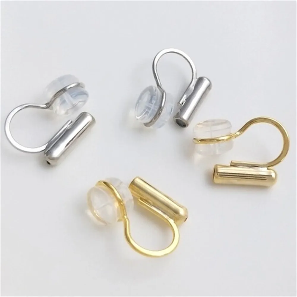 Universal Earnail Earclip Converter U-shaped Invisible Painless Silicone Pad Mini Lightweight DIY Earhole Free Magic Device E146 power pin universal travel 2 pin power socket conversion converter mini charger adapter us plug