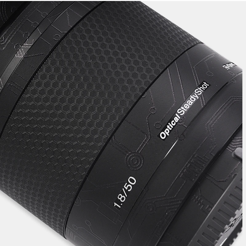 for Sony E 50mm F1.8 OSS Lens Sticker E 50 F1.8 Lens Decal Skin SEL50F18 Lens Premium Skin Wrap Cover Film Sticker 4