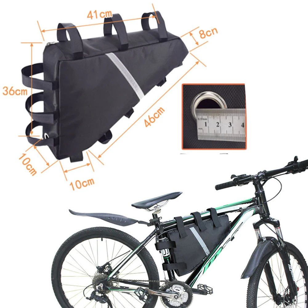 Bike Triangle Bag Bicycle Frame Front Tube Bag Waterproof Cycling Bag Ebike Battery bag