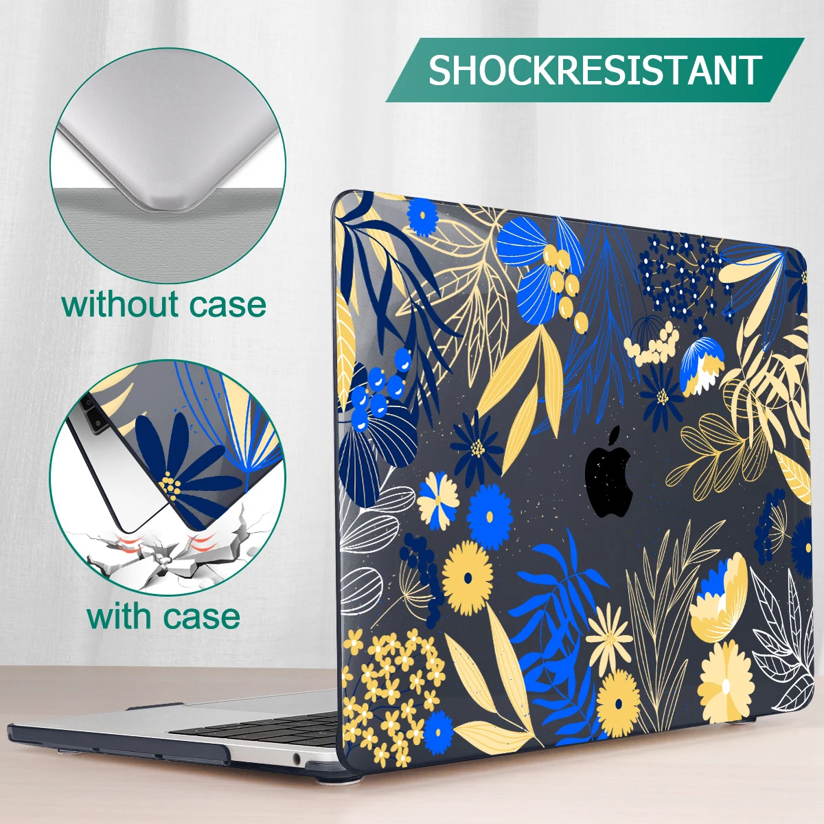 Estojo de Impressão Floral para Macbook Air Estojo de Plástico Rígido A2941 Pro 13 14 16 Air 13 A2681 m2 A2337 m1 15.3 2023 - Imagem 6
