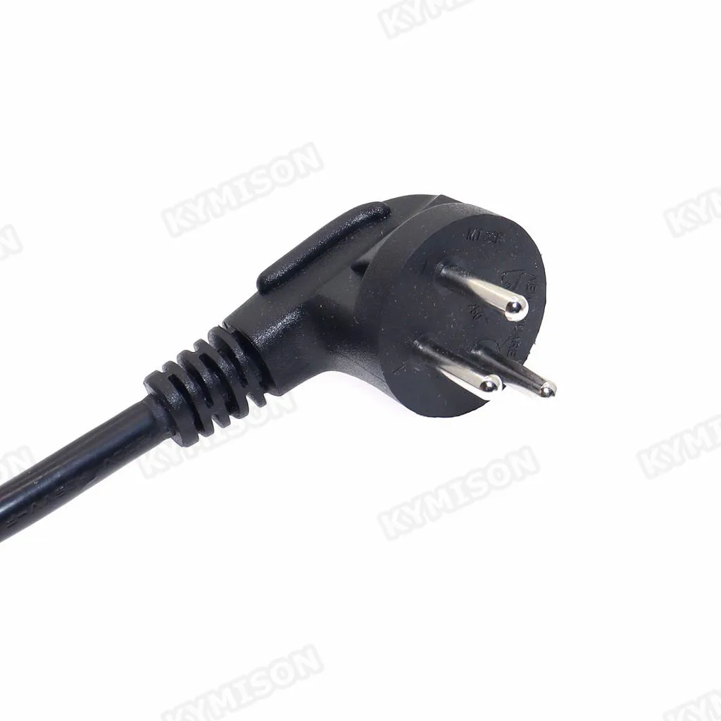 이스라엘 SI-32 PC 컴퓨터 모니터 프린터 TV용 전원 공급 코드, 3 핀 플러그, IEC C19 암, PU, UPS 전원 케이블, 180cm