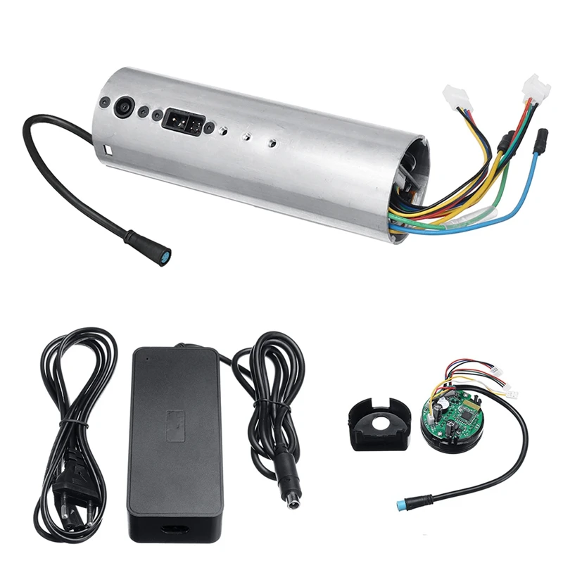 

Electric Scooter Bluetooth Dashboard Control Board Motherboard Controller Charger For Ninebot Es1 Es2 Es3 Es4 -EU Plug