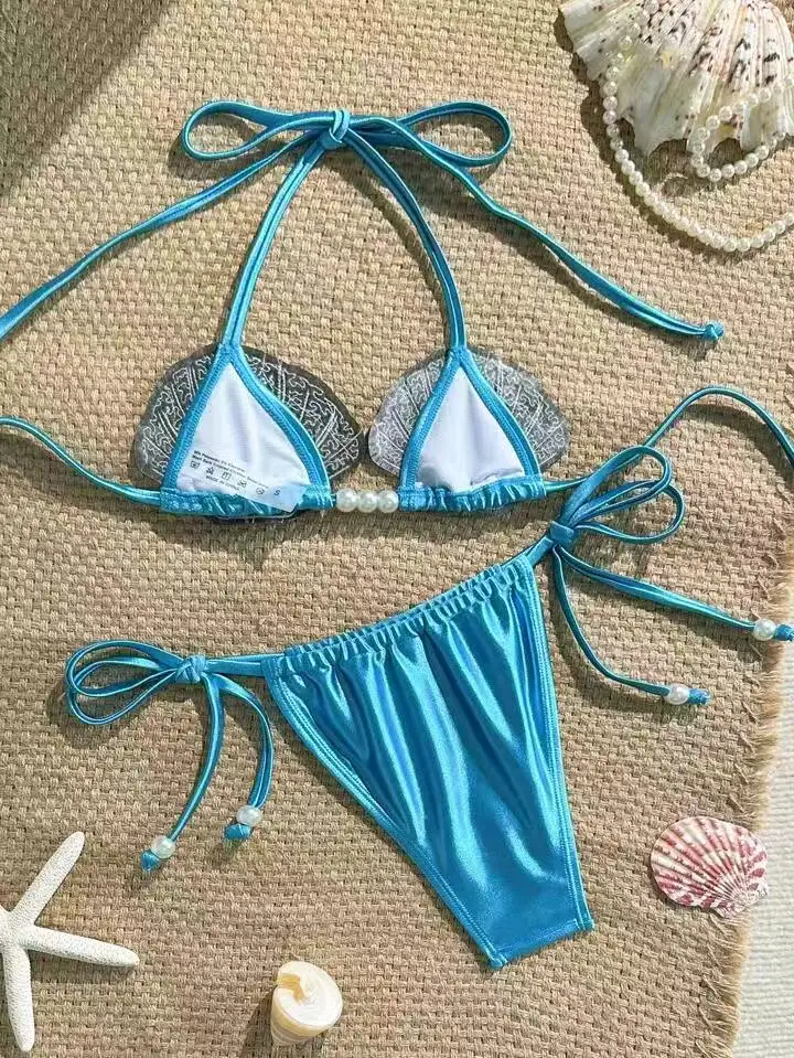 Sexy Shiny MermaidShell Bikini Swimsuit Hot Sale Of The Season New Swimwear Elegant Luminous Design Attractive Female Underwe