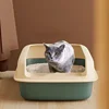 Anti-Splash Small Cat Bedpan - Pet Sandbox & Kitten Tray Design Practical Cats Toilet with Easy Cleaning Must-Have Cat Supplies 2