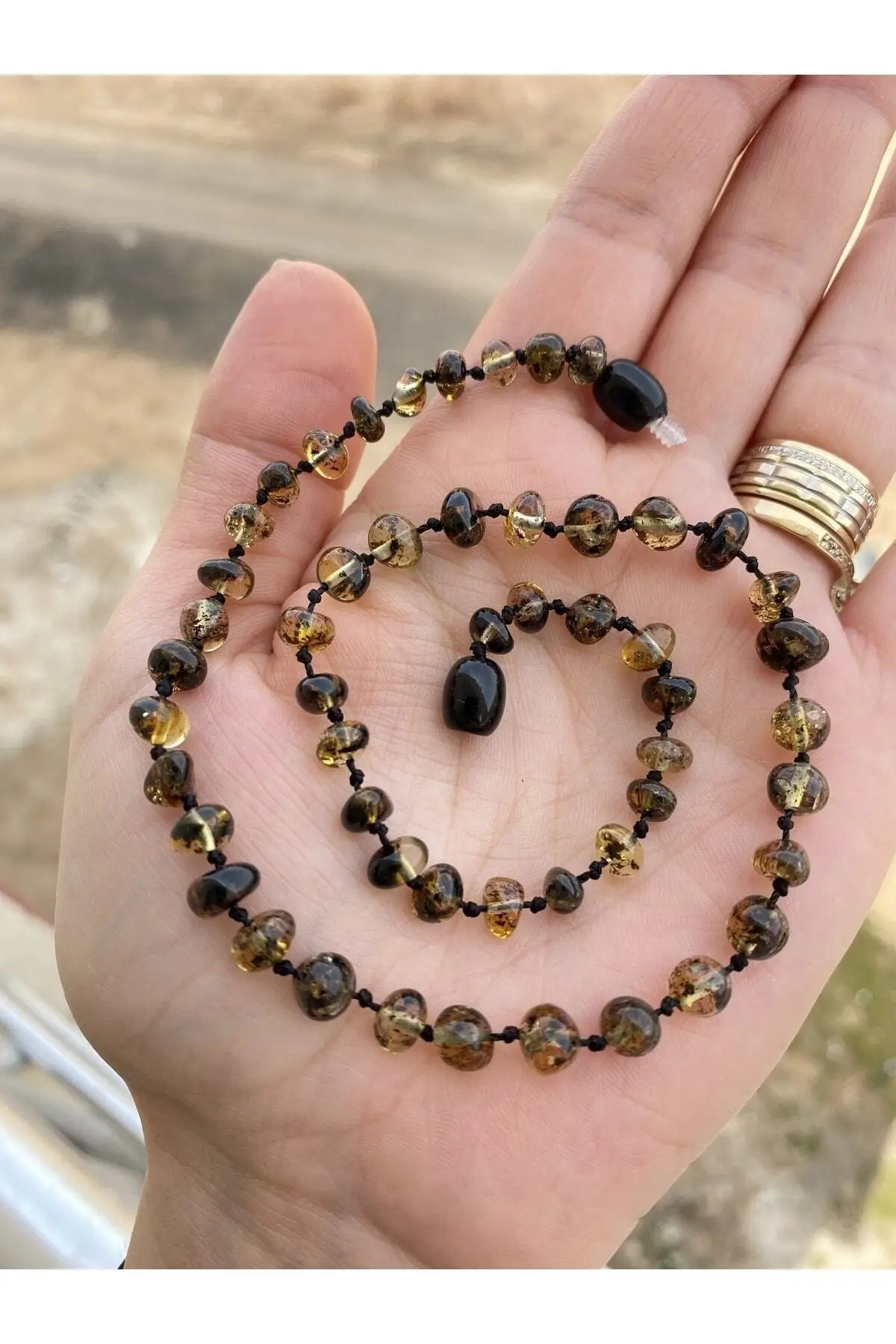 

Fossil Model Drop Amber Teeth Necklace Original Certified Baby Necklace Clip Natural Stone Green Bijouterie Jewelry & Jewelry