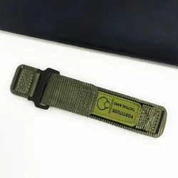 Quick Release Universal Nylon Watch Strap Replacement - Men’s Wristband Bracelet with Tool for 20mm (Green)
