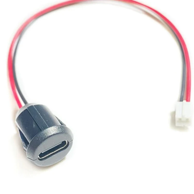 

USB-C 2Pin High Current Charging Socket Plate USB Type C Waterproof Female Connector