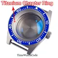 Blue-titanium ring
