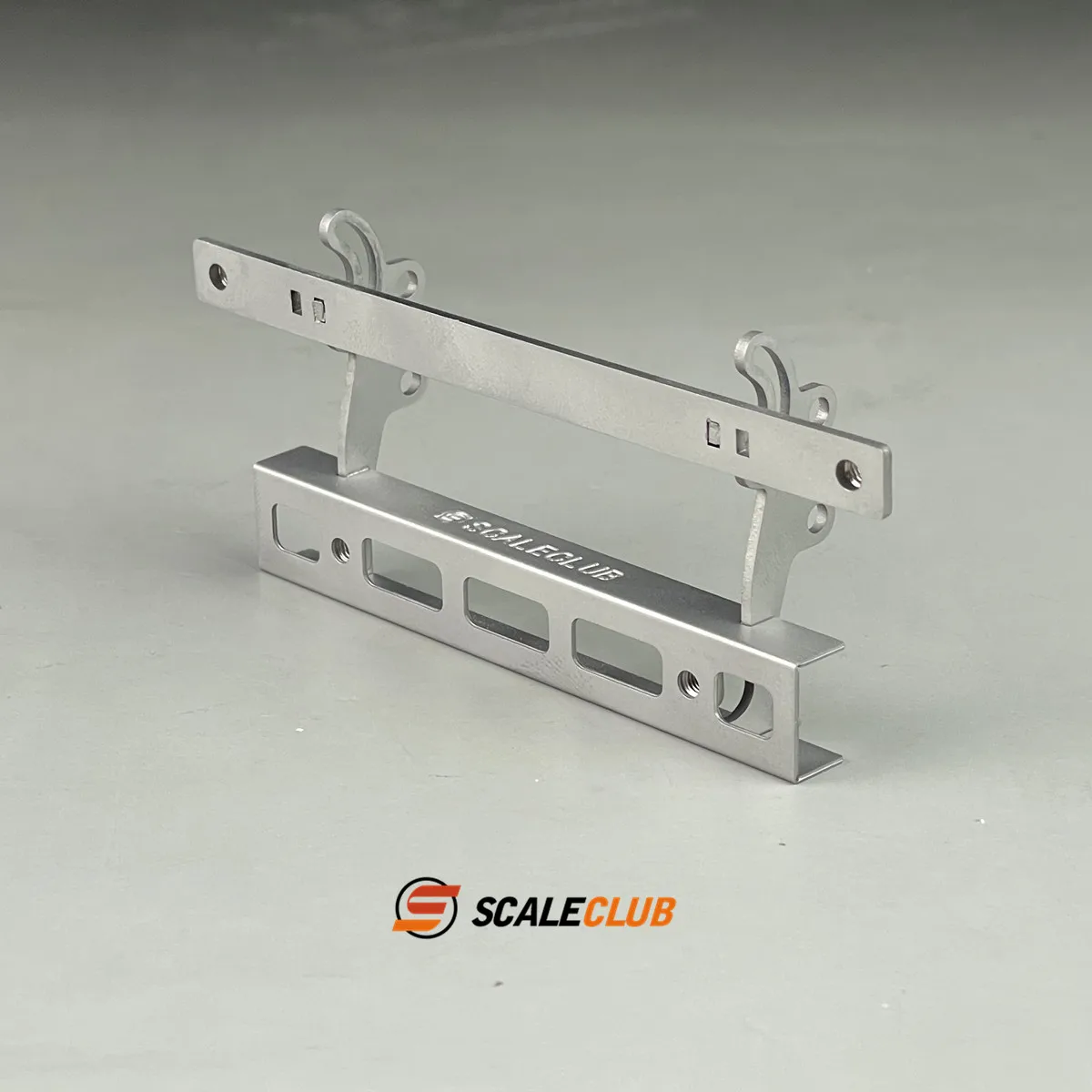Staffa Girevole Anteriore Con Cerniera Per Tamiya 1/14 Scania 770S - Ricambio In Metallo Argentato - Foto 2