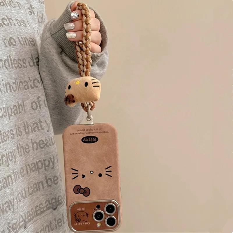 MINISO Hello Kitty Phone Case For iPhone 16 15 14 12 13 11 Pro