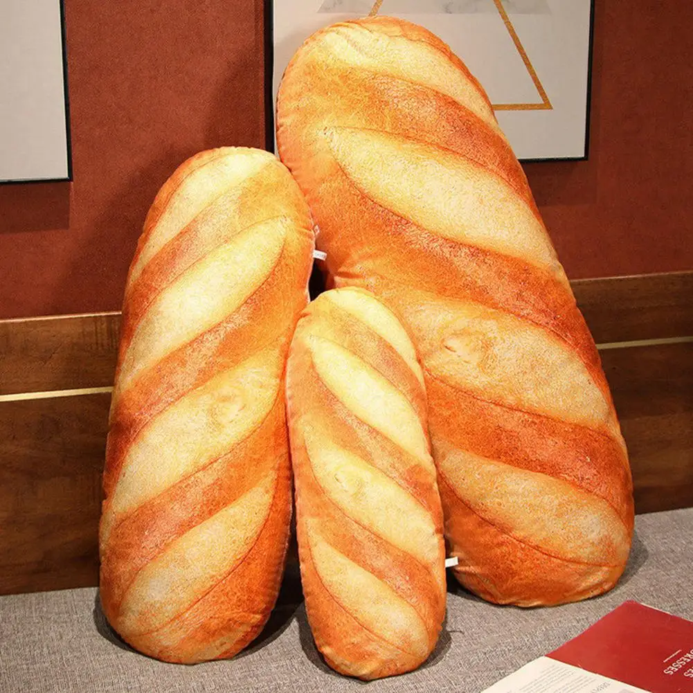 Bread Plush Fully Filled Bread Plush Pillow Removable Soft Food Throw Pillow Kids Stuffed Doll Toy Birthday Gift