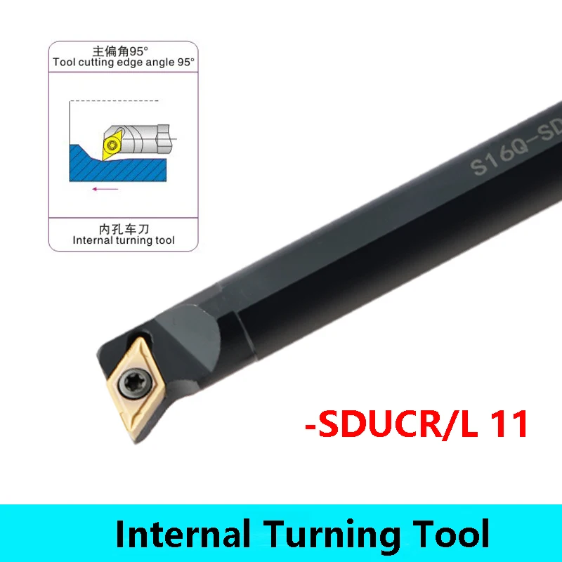 SHARS 1/2" Shank Left Hand Positive Insert Tool Holder | For DCMT 32.51/32.52 Inserts