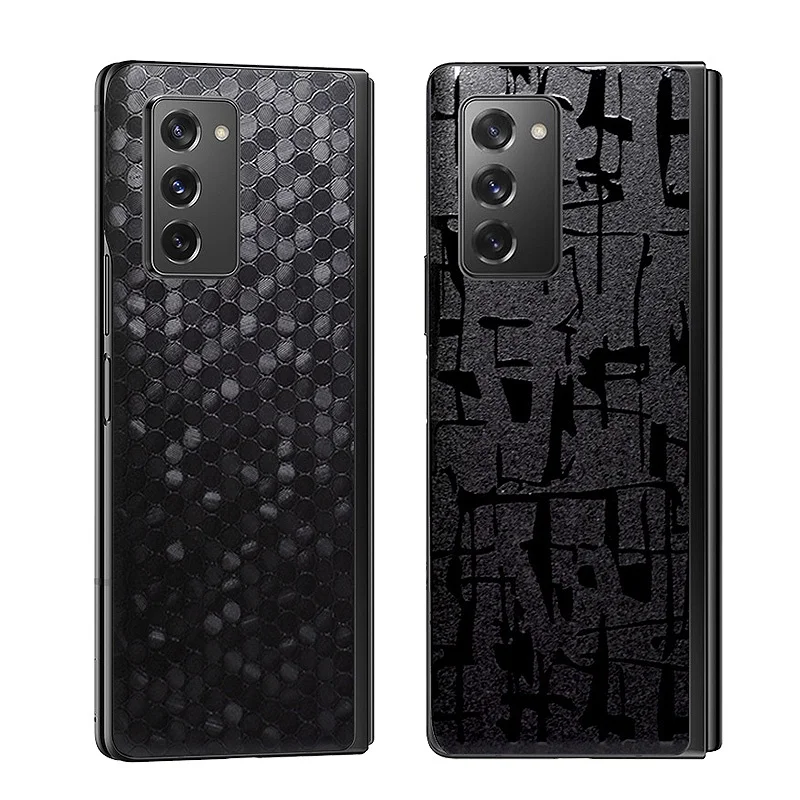 3D Relief Skin Per Samsung Galaxy Z Fold 1 2 3 4 5 Decal Back Screen Protector Film Cover Pvc Wrap Matte Sticker