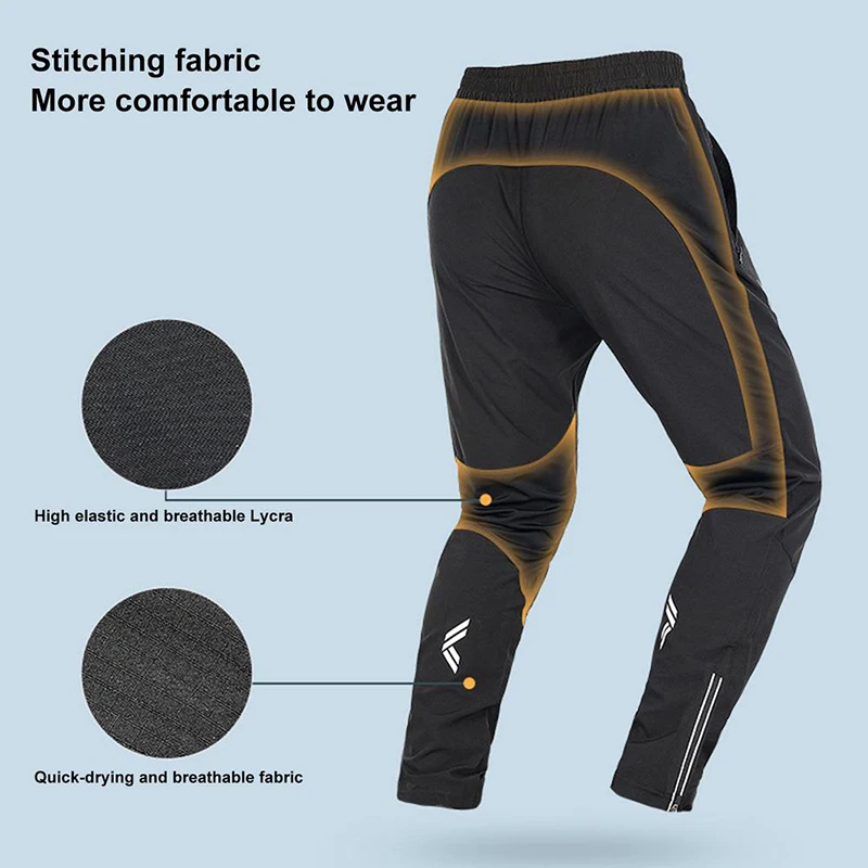 Cycling Pants WEST BIKING Light Comfortable Bike Cycling Pants Spring Summer Breathable Hight Elasticity Sports Pants Reflective Trousers