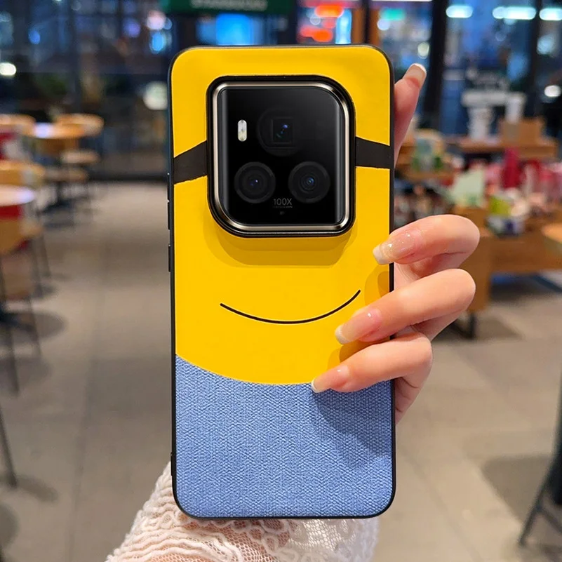 Minion-Themed Big-Eyed Phone Case with Camera Protection