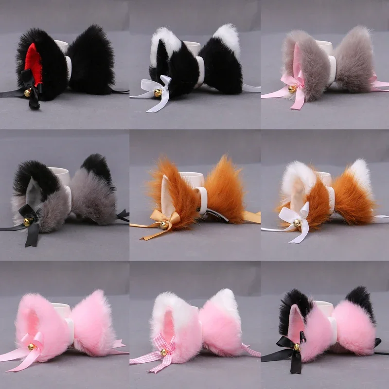 Plush Animal Ears Hairpins 1 Pair cosplay accessories hair accessories hair clips