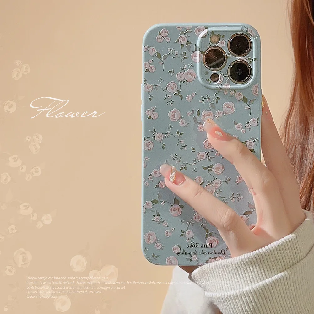 Retro Fragmented Flowers iPhone Case
