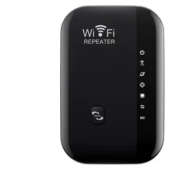 High-Speed Long-Range WiFi Signal Booster and Extender - US Plug (7 Lights Black)