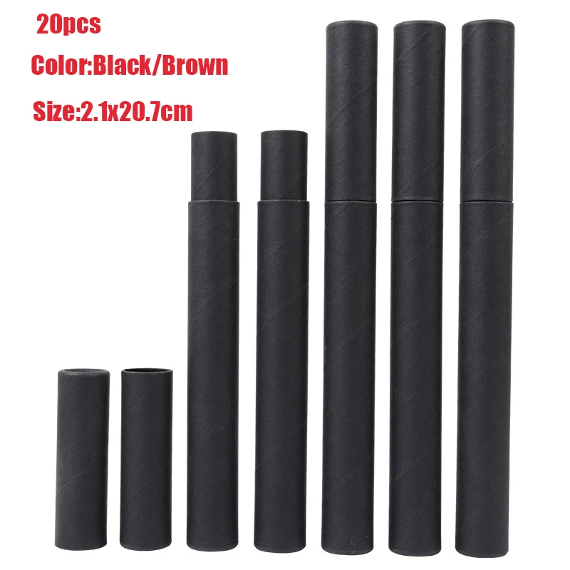 20pcsLongPaperIncenseKraftTubeThickeningIncenseBarrelSmall