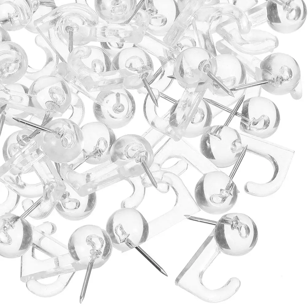 100개 플라스틱 헤드 푸시핀, 코르크보드 벽 정리함, 가정 사무실 장 점보 푸시핀