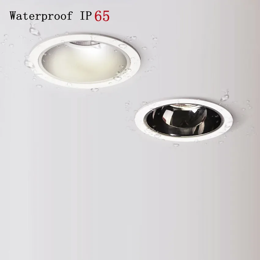 

Waterproof Led Ddownlight Spot Lights For Ceiling Kitchen Light 220v Indoor 12W 15W Recessed Round For Bathroom Bedroom Hotel