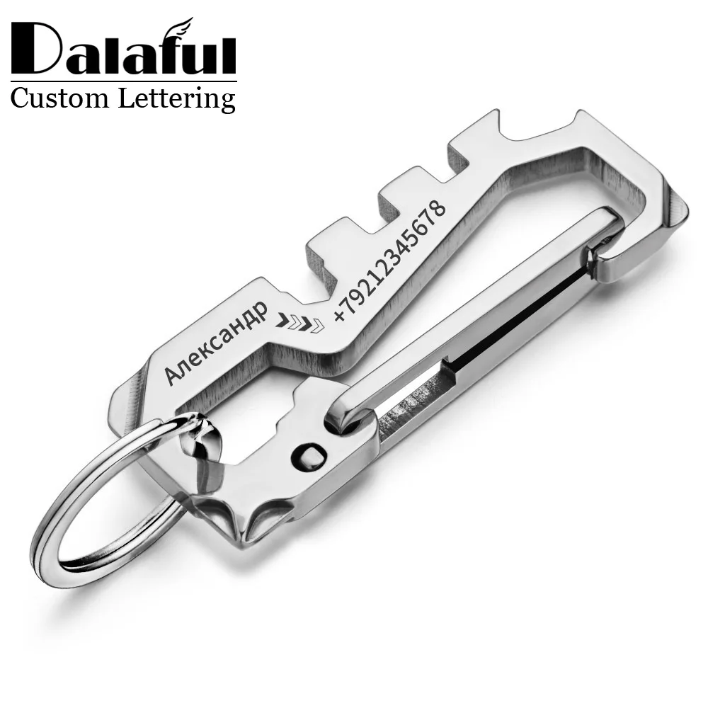 10pcs blank scratching tools scraper tool keychains lottery ticket scrapers tools Stainless Steel Keychains Personalized Custom Lettering Keyrings Wrench Tool Bottle Opener Key Chain Ring Holder For Car K423