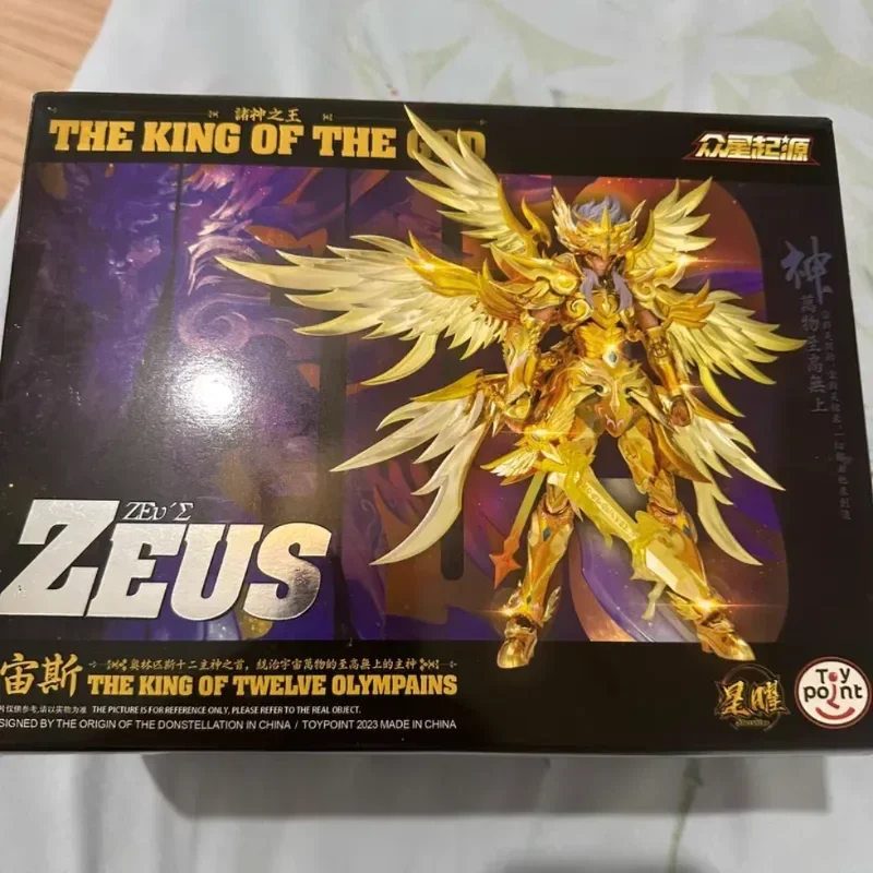 Фото Toypoint Zeus The King Of The God Saint Seiya тканевые пятна миф Exmetal аниме Модели армированные фигурки из ПВХ игрушки для детей мальчиков рождественские подарки №2