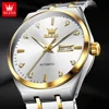 OLEVS 9811 Fashion Men Automatic Watch Dual Calendar Business Mechanical Watch For Men Simple Original Waterproof Man Wristwatch 5