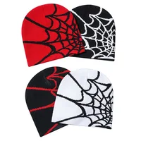 Spider Web Pattern Jacquard Knit Hat, Autumn/winter, Warm, Y2k Style, Fashionable, Unisex, Suitable For Outdoor Activities, Hall - Image 2