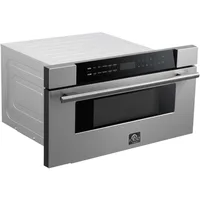 FORNO Capoliveri 30 Inch Stainless-Steel 1000 Watts Microwave Drawer 1.2 cu.ft. 2