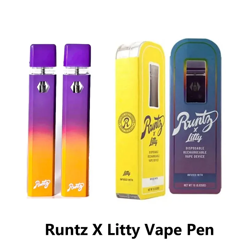 

10-30pcs Empty Runtz X Litty Disposable Vape Pen 280mAh Battery Rechargeable 1.0ml Capacity Electronic Cigarette With Packing