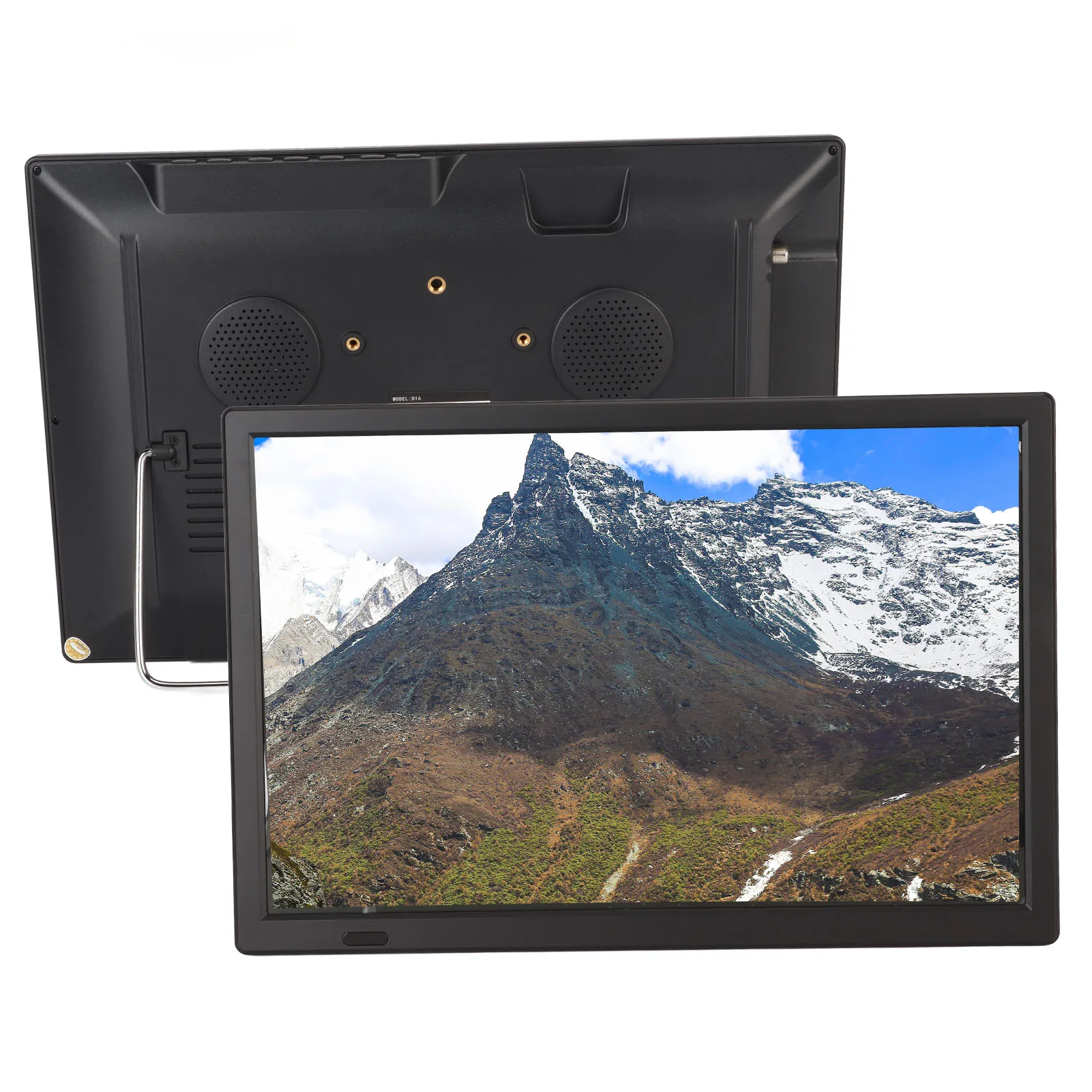 Portable LED TV 16 Inch Portable LED TV 1080P ATSC High Sensitivity Widescreen USB Digital Tuner AV In Out Digital TV