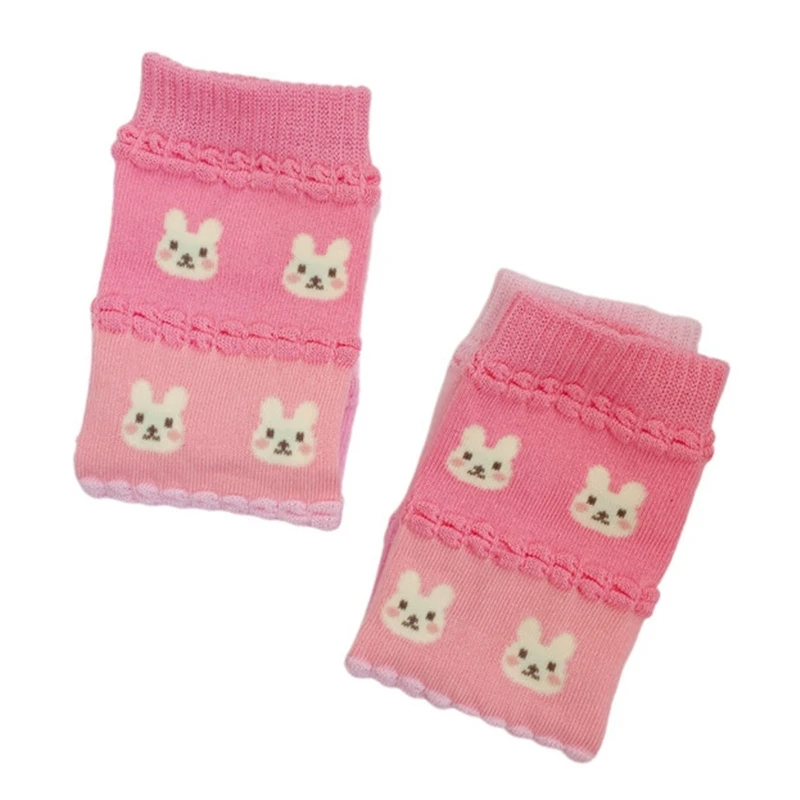 Cartoon Bunny Gloves Long Sleeve Mitten Oversleeve Women Fashion Sun Block Keep Warm Cuff Touchscreen Cycling Gloves