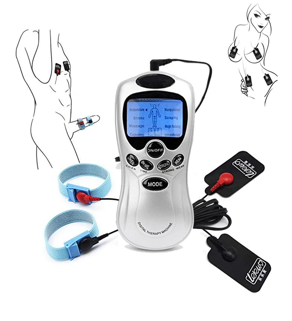 Electro Sex Toys Electric Sex Toys BDSM Male Electric Shock Cock Ring Electro Stimulation Breast Body Massage Pad Beads Estim Penis Enlargement