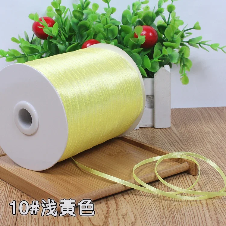 Luxurious 10m White Silk Satin Ribbon for Gift Wrapping & Special Occasions