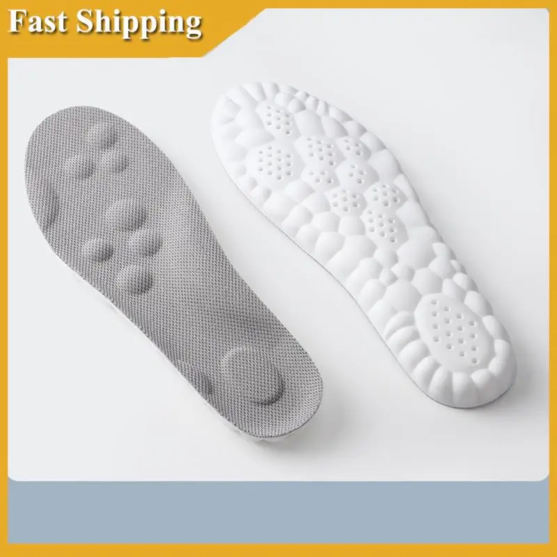 5Pairs 4D Memory Foam Insoles,4D Constant Temperature Comfort U-Shape Sports Memory Foam Shoe Inserts Size 42-A02P