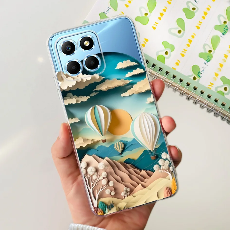Fashion Butterfly Flower Soft Silicone Shockproof Phone Case Cover