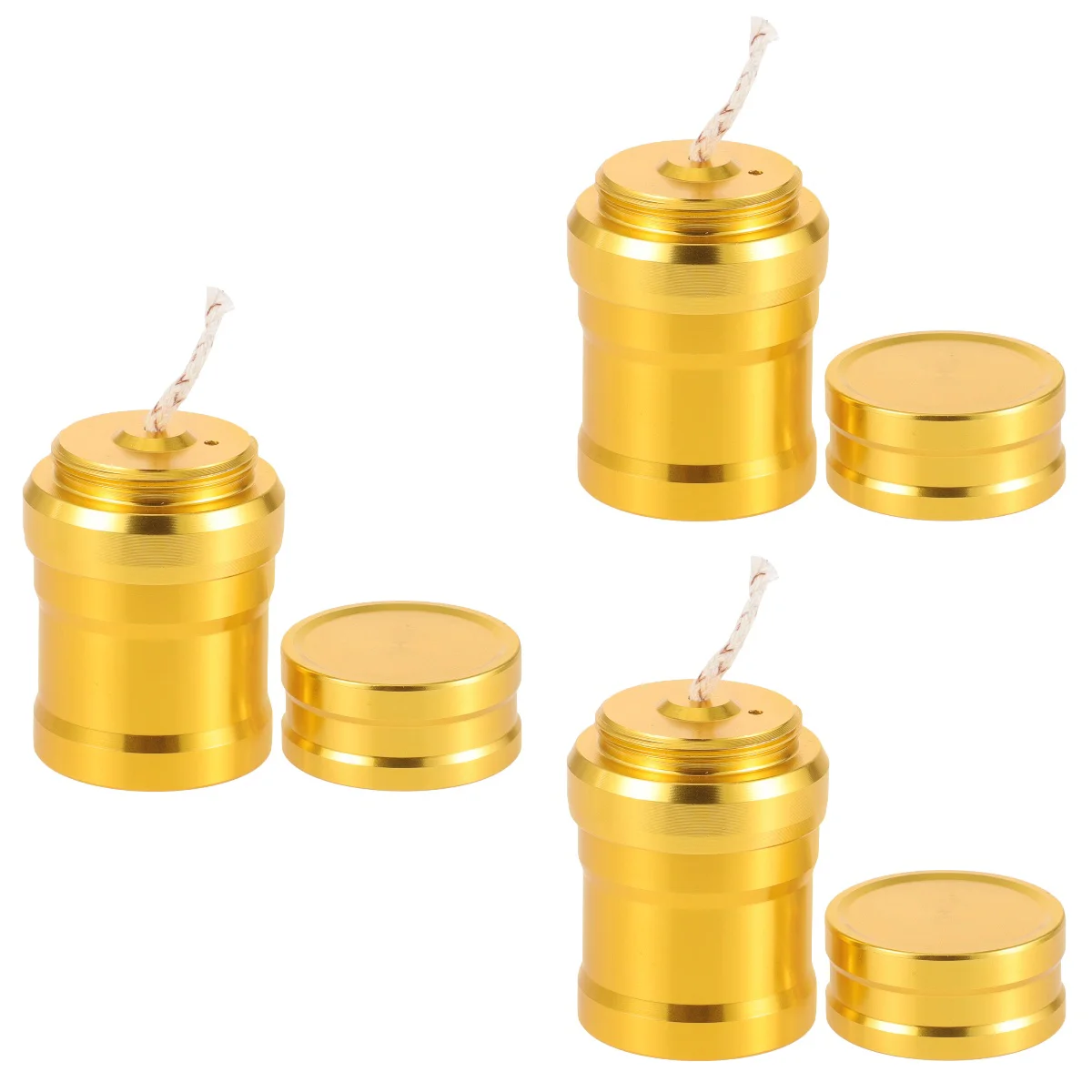 

3 Pieces Mini Alcohol Lamp Portable Burner Camping Heating Tool Stove Heater for Heaters Indoor Use