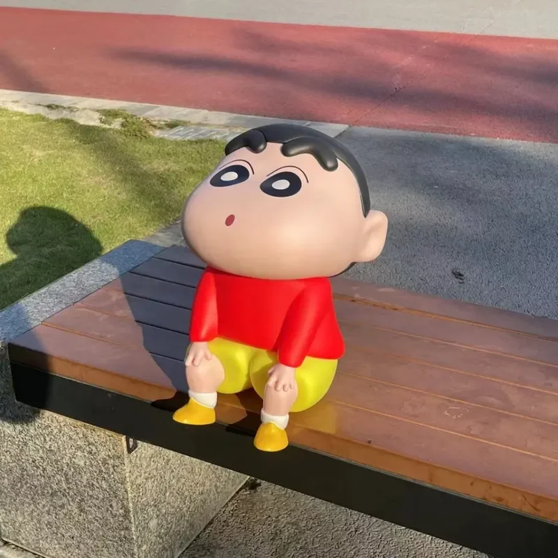 

New Sitting Position Crayon Shin-Chan Cartoon Figure Extra Large Living Room Office Desktop Ornaments Trendy Peripheral Toy Gift