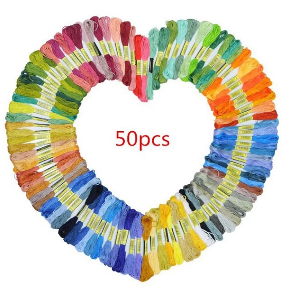 Description Picture 2 of item50 Anchor Similar Cross Stitch Cotton Polyester Embroidery Thread Floss Sewing Skeins Craft Not Repeat