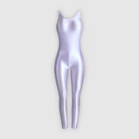 XClocKNYoung satin glossy Skin Bodysuit sports yoga Jumpsuits XClocKNYoung high Stretch satin glossy bodysuit - Image 3